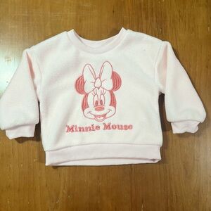 Disney Minnie Mouse Soft Pink Kids Sweatshirt